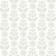 York Dolly Light Grey Floral Wallpaper