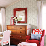 York Dolly Light Grey Floral Wallpaper