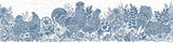 York Parton Blue Chicken Border