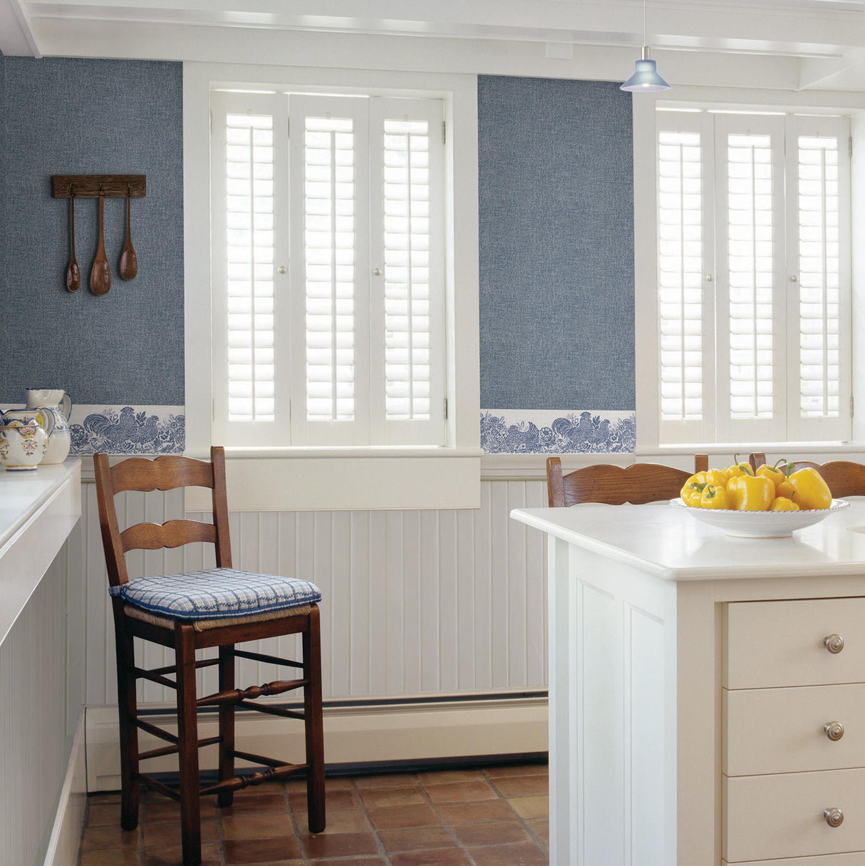 York Parton Blue Chicken Border