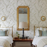 York Meadowlark Yellow Botanical Wallpaper