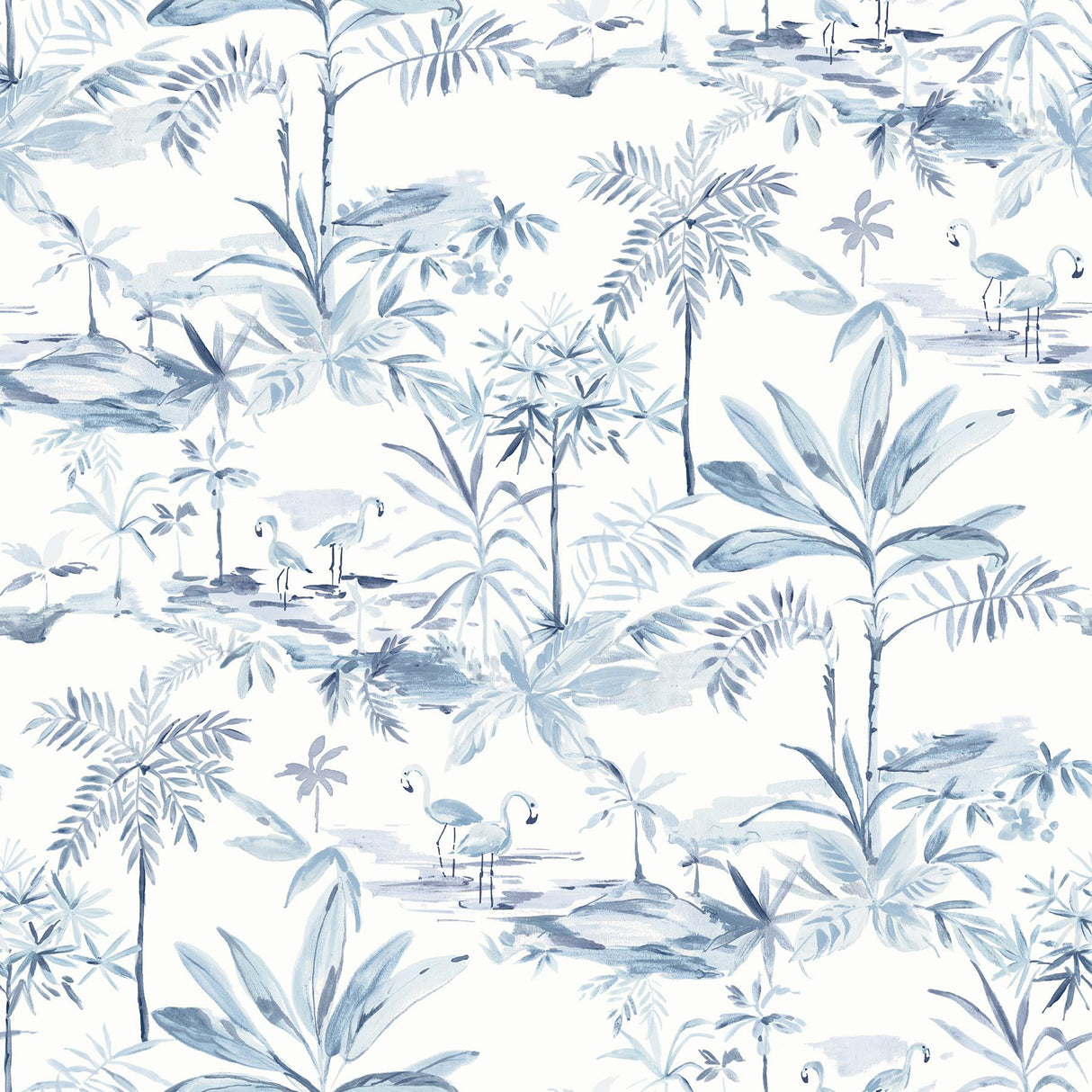 York Lagoon Blue Scenic Island Wallpaper