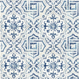 York Sonoma Blue Beach Tile Wallpaper