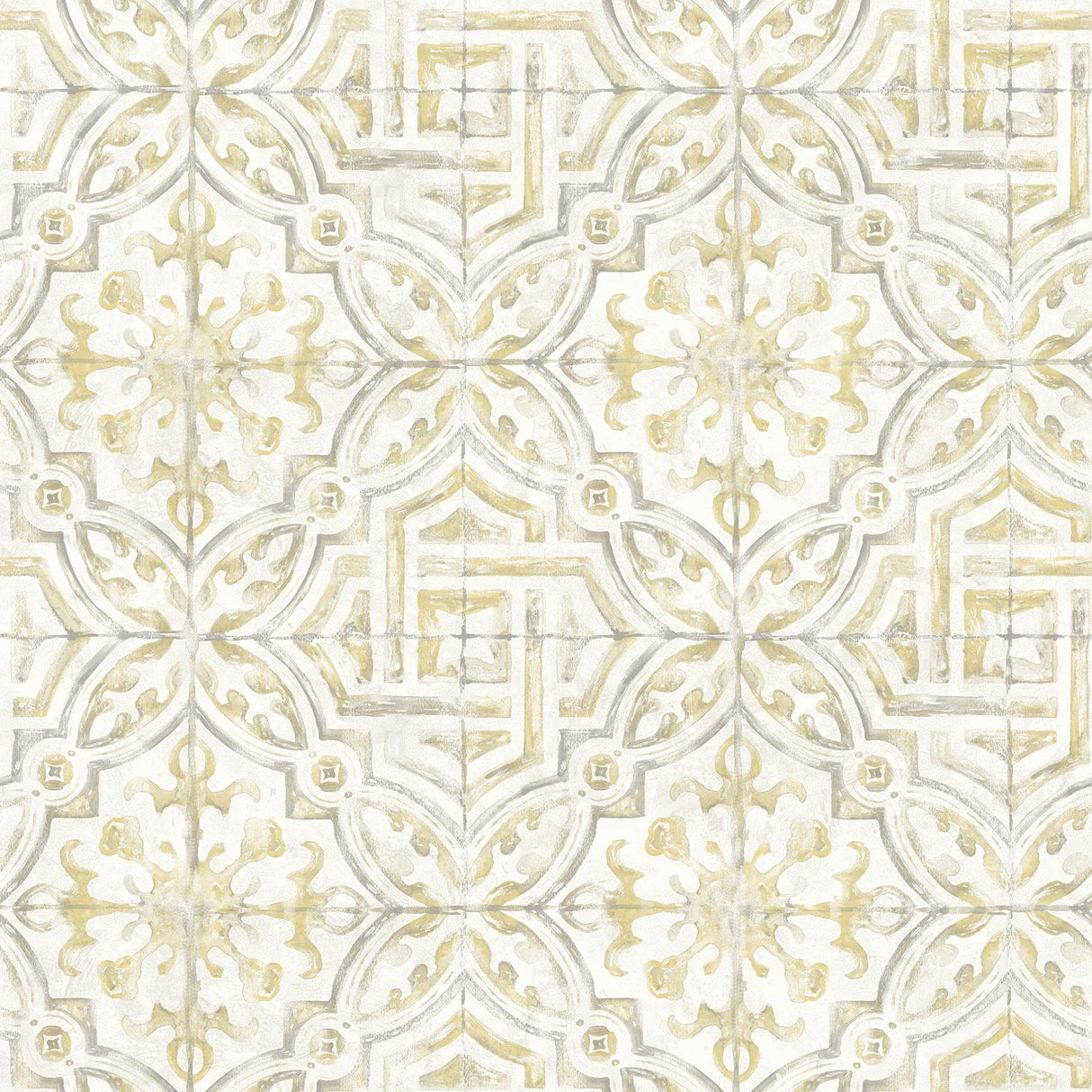 York Sonoma Yellow Beach Tile Wallpaper