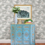 York Everglades Grey Flamingos Wallpaper