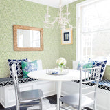 York Saltwater Green Wave Wallpaper