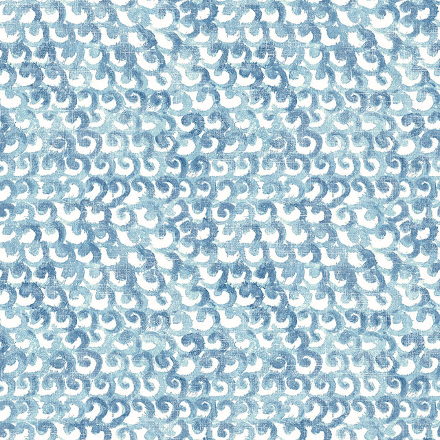 York Saltwater Aqua Wave Wallpaper