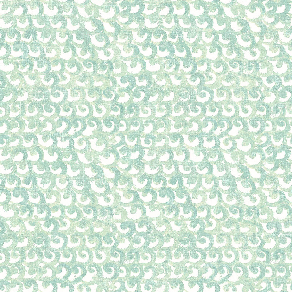York Saltwater Teal Wave Wallpaper
