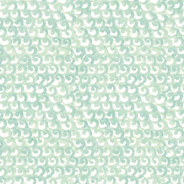 York Saltwater Teal Wave Wallpaper