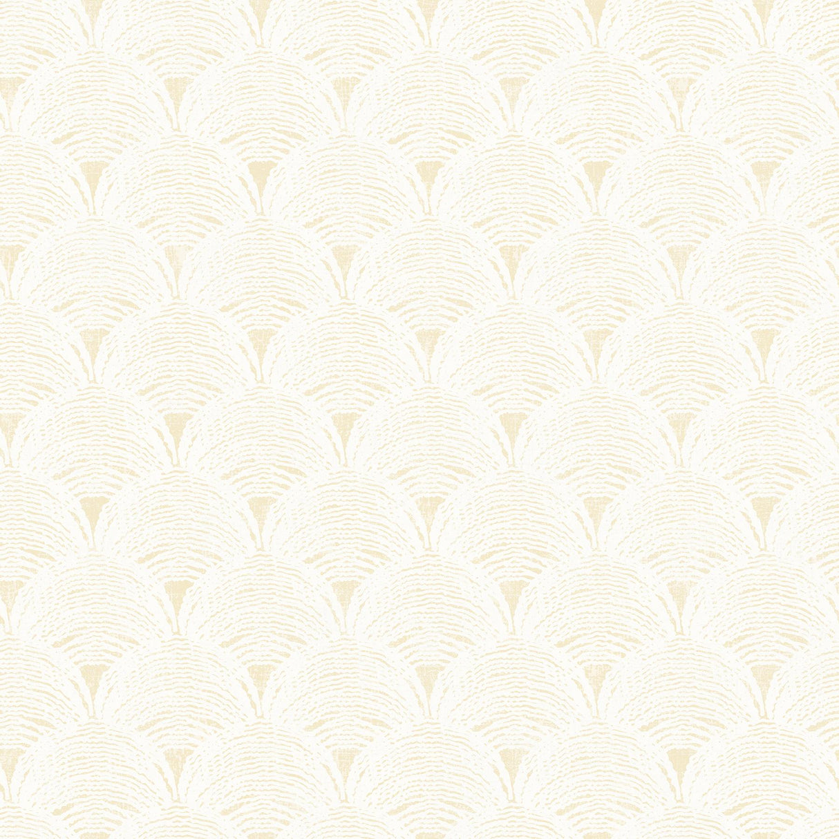 York Santiago Yellow Scalloped Wallpaper