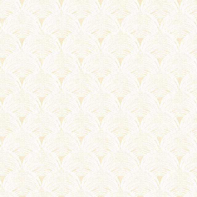 York Santiago Yellow Scalloped Wallpaper