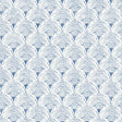 York Santiago Blue Scalloped Wallpaper