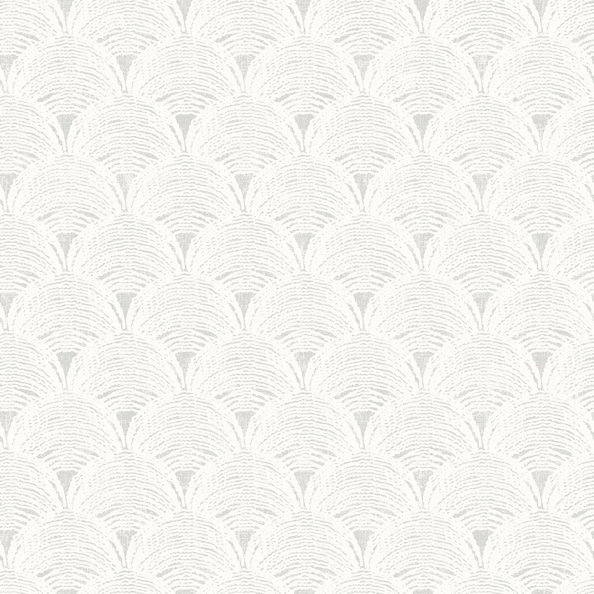 York Santiago Grey Scalloped Wallpaper