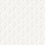 York Santiago Grey Scalloped Wallpaper