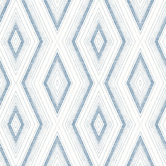 York Santa Cruz Blue Geometric Wallpaper