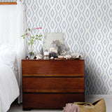York Santa Cruz Blue Geometric Wallpaper