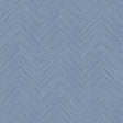 York Caladesi Blue Faux Linen Wallpaper