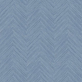 York Caladesi Blue Faux Linen Wallpaper