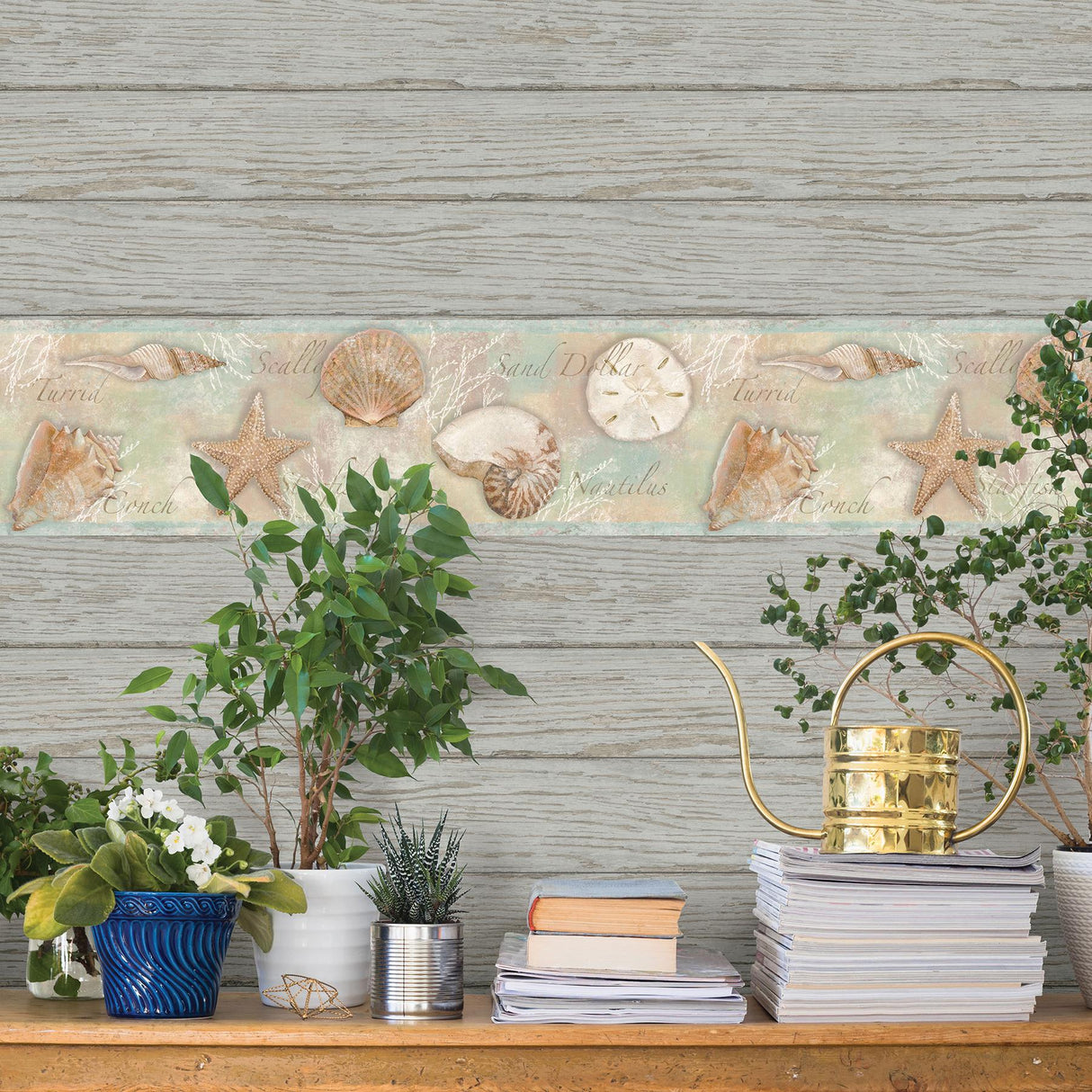 York Rehoboth Grey Distressed Wood Wallpaper