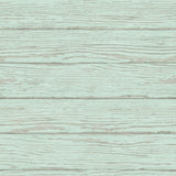 York Rehoboth Mint Distressed Wood Wallpaper