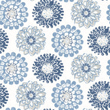 York Sunkissed Blue Floral Wallpaper