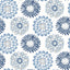 York Sunkissed Blue Floral Wallpaper
