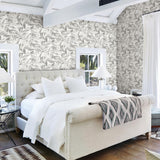 York Chaparral Grey Fronds Wallpaper