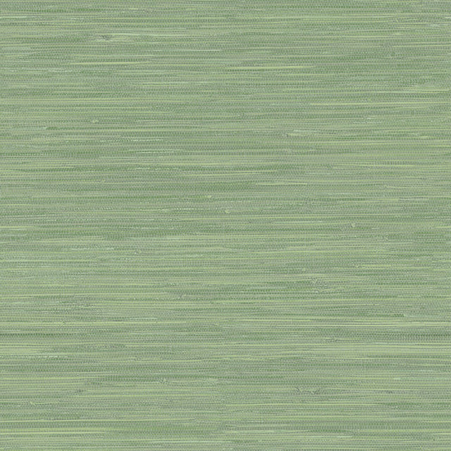 York Waverly Green Faux Grasscloth Wallpaper