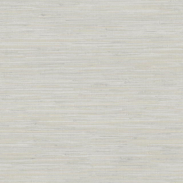 York Waverly Light Grey Faux Grasscloth Wallpaper