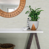 York Waverly Light Grey Faux Grasscloth Wallpaper
