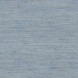 York Waverly Blue Faux Grasscloth Wallpaper