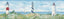 York Eugene Blue Lighthouse Border