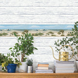 York Falmouth Beige Shoreline Border