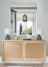 York Nimmie Teal Woven Grasscloth Wallpaper