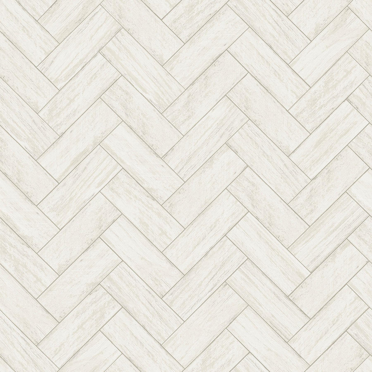 York Kaliko White Wood Herringbone Wallpaper