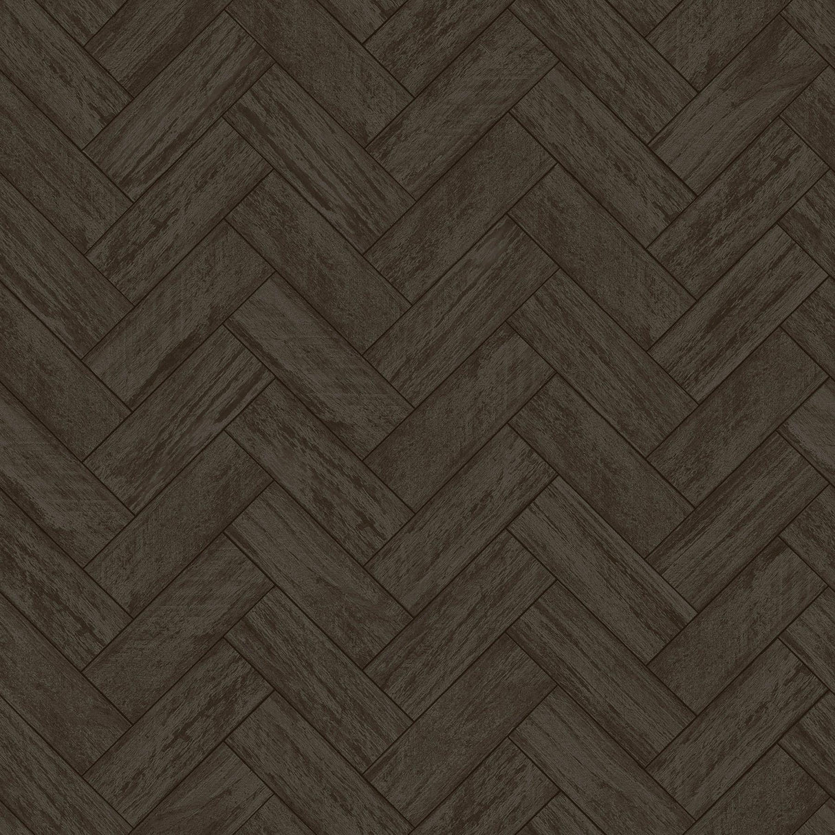 York Kaliko Charcoal Wood Herringbone Wallpaper