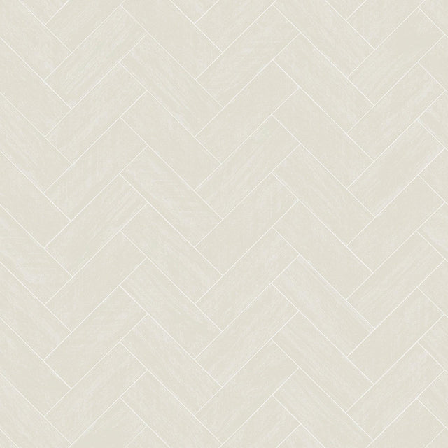 York Kaliko Light Grey Wood Herringbone Wallpaper