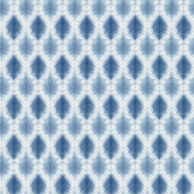 York Mombi Navy Diamond Shibori Wallpaper