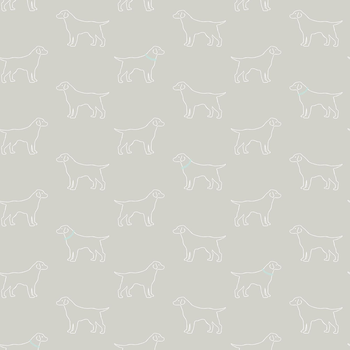 York Yoop Grey Dog Wallpaper