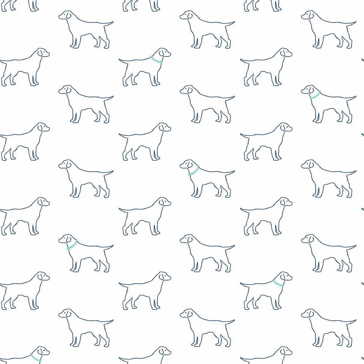 York Yoop Off-White Dog Wallpaper