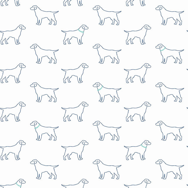 York Yoop Off-White Dog Wallpaper