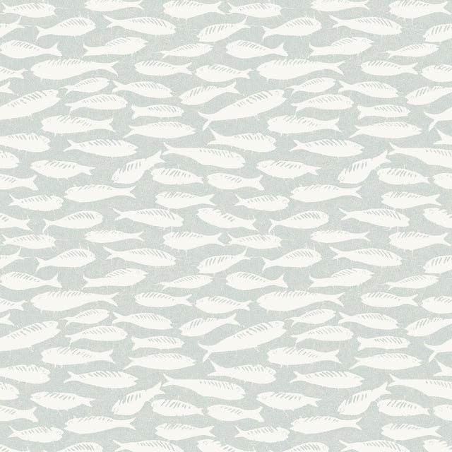 York Nunkie Light Blue Sardine Wallpaper