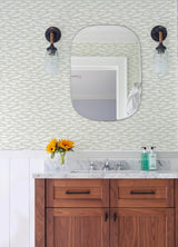York Nunkie Sage Sardine Wallpaper