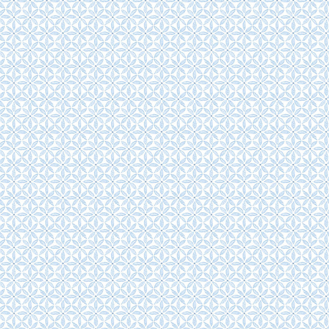 York Jellia Blue Petal Geometric Wallpaper