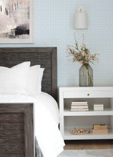 York Jellia Blue Petal Geometric Wallpaper