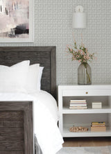 York Jellia Charcoal Petal Geometric Wallpaper
