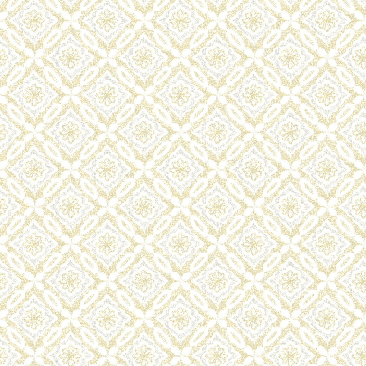 York Hugson Yellow Quilted Damask Wallpaper