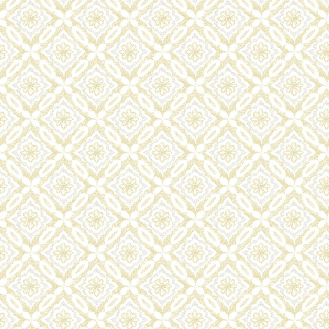 York Hugson Yellow Quilted Damask Wallpaper