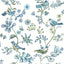 York Jinjur Teal Bird Trail Wallpaper