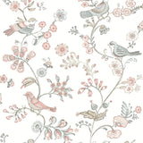 York Jinjur Blush Bird Trail Wallpaper